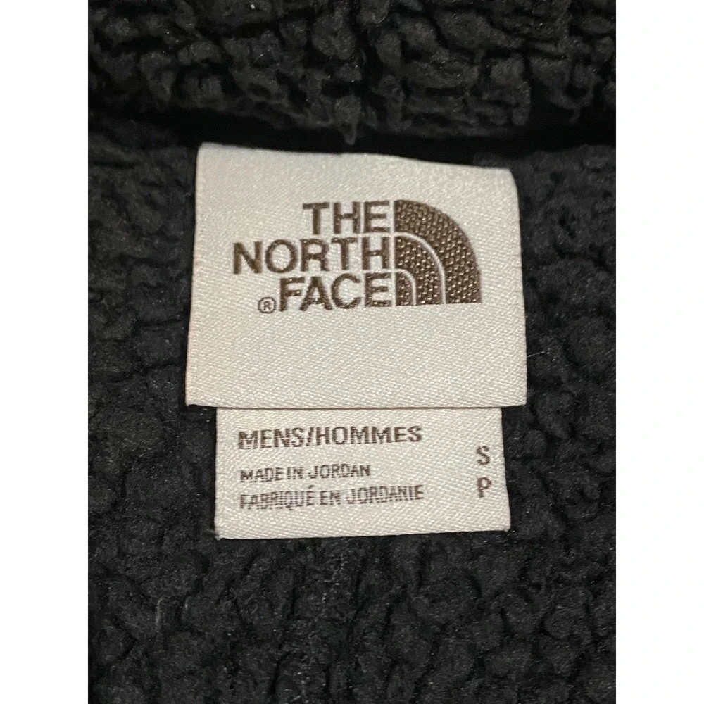 The North Face Campshire Sherpa Fleece Vest Black Tan NF0A3YRU Mens Small